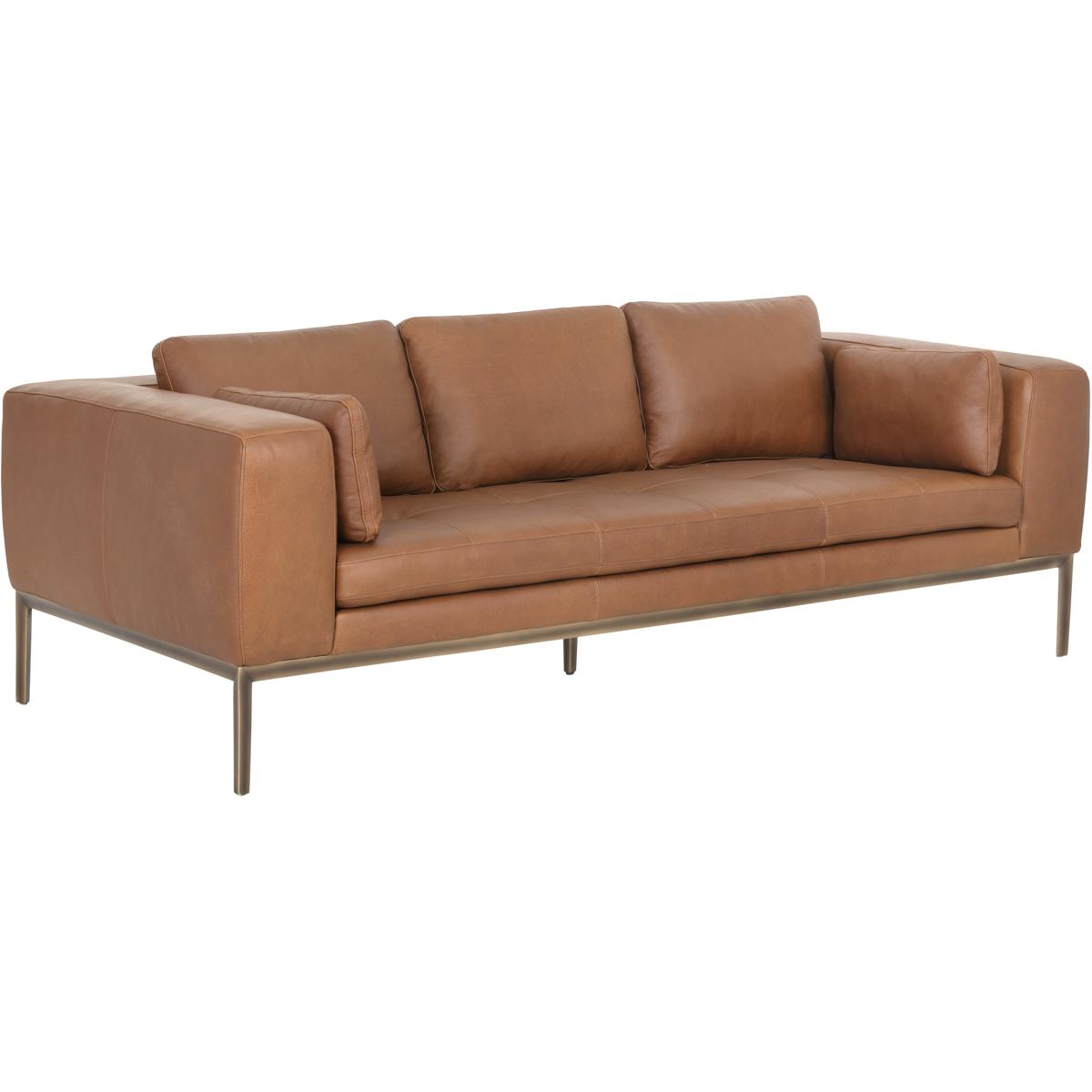 SUNPAN 106139 Burr Behike Saddle Leather Sofa